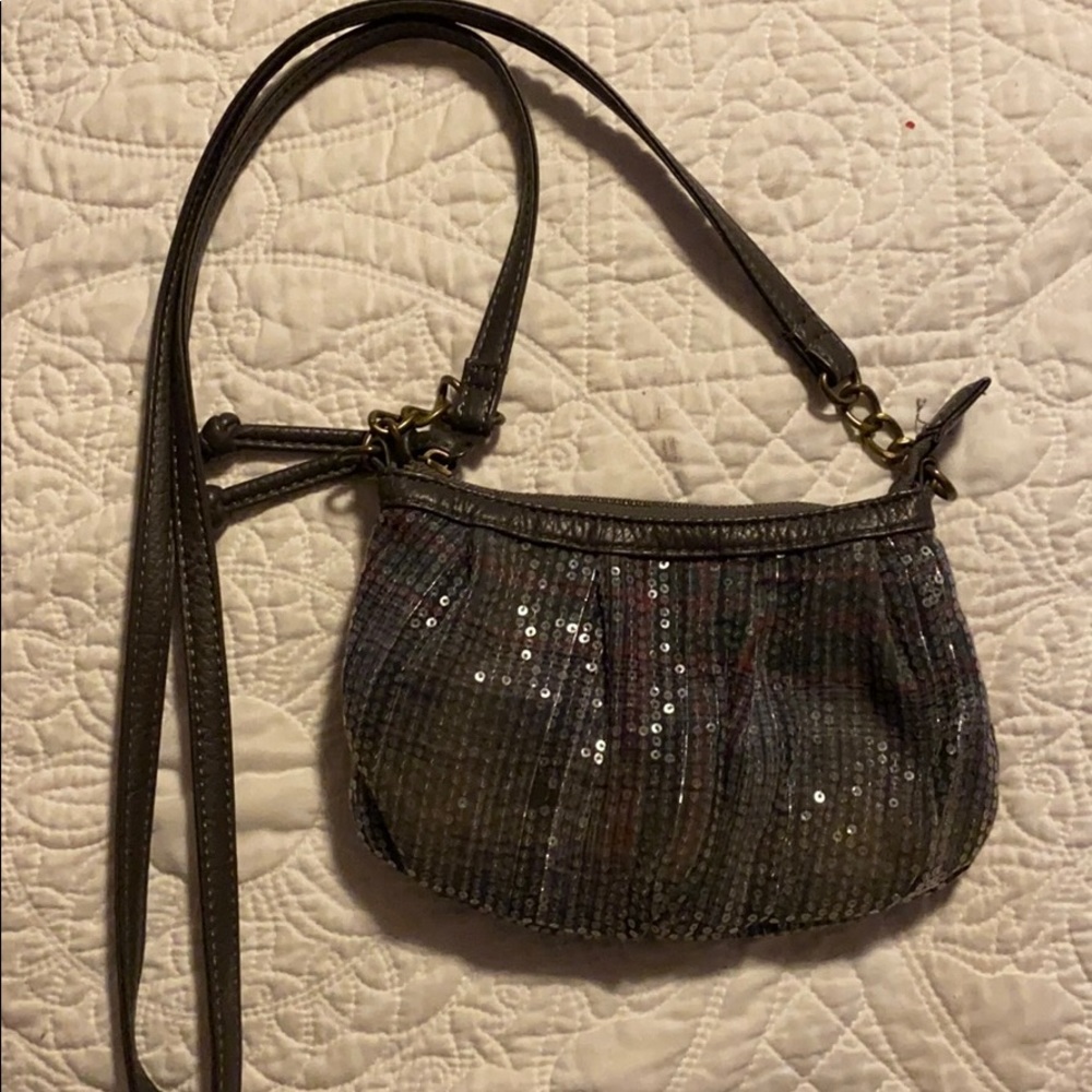 Small crossbody sequin bag